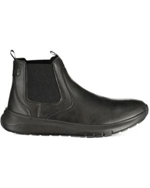Lumberjack Neil Elasticated-Side Panel Ankle Boots - Black