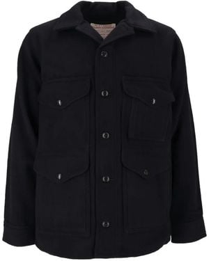 Filson Mackinaw Cruiser Wool Overshirt - Black