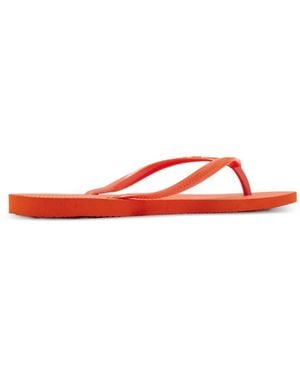 Havaianas Logo-Embossed Flip-Flops - Red