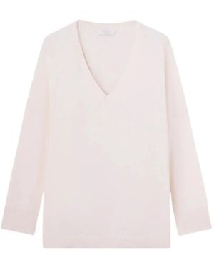 Fedeli Jersey Andy con cuello en V - Blanco