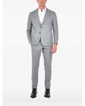 Franzese Collection Pinstripe Buttoned Suit - Grey