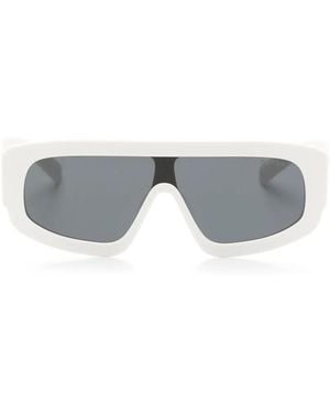Prada Symbole Sonnenbrille Mit Geometrischem Gestell - Grau