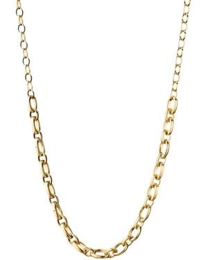 Monica Rich Kosann Audrey Link Charm Necklace - Metallic