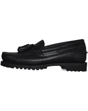 Timberland Authentic Kiltie Tassel-Detail Lug-Sole Loafers - Black