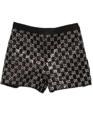 Gucci Gg-Pattern Shorts - Black