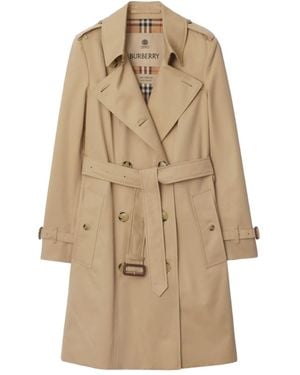 Burberry ダブルブレスト トレンチコート - ナチュラル