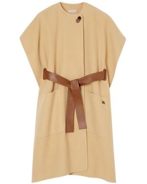 Burberry Cashmere Loe Cape - Natural