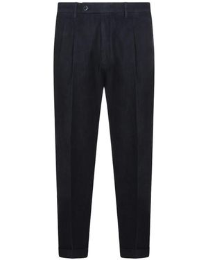 GTA IL PANTALONE Pleated Tailored Trousers - Blue