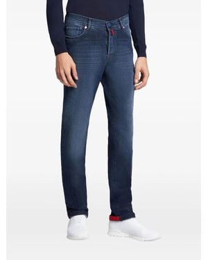 Kiton Slim-Fit Jeans - Blauw