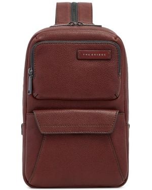 The Bridge Pochette Zippée En Cuir - Red