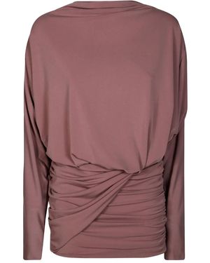 ANDAMANE Minikleid Mit Drapiertem Detail - Lila