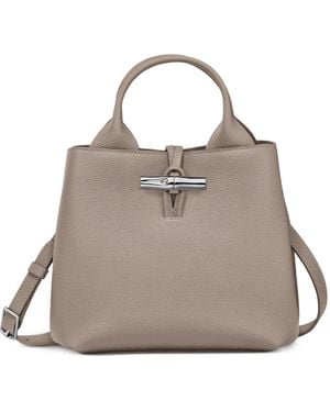 Longchamp S Le Roseau Tote Bag - Grey