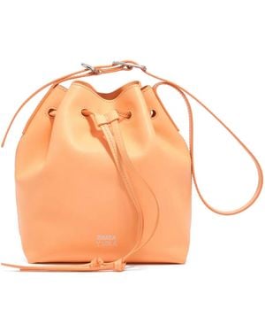 Bimba Y Lola Large Drawstring Bucket Bag - Orange