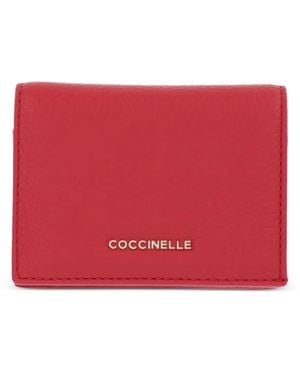 Coccinelle Metallic Wallet - Red