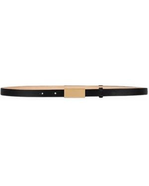 Victoria Beckham Portofino Mirror Leather Belt - White