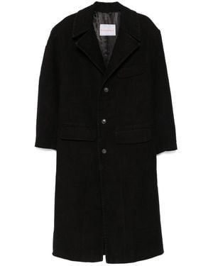 Bluemarble Single-Breasted Coat - Black