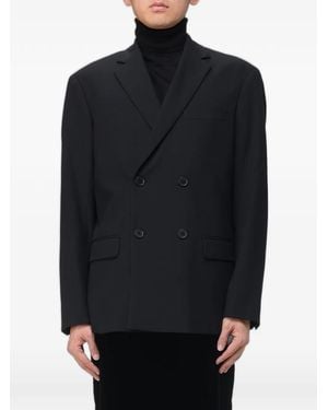 Emporio Armani Double-Breasted Blazer - Blue
