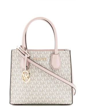 MICHAEL Michael Kors Medium Mercer Tote Bag - White