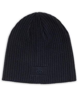 Stussy Ribbed Beanie Hat - Blue