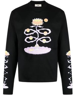 GmbH Graphic-Print Jersey-Knit Sweatshirt - Black