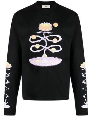 GmbH Graphic-Print Jersey-Knit Sweatshirt - Black
