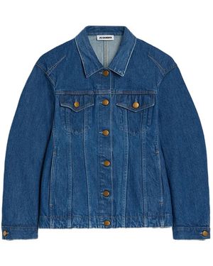 Jil Sander Button Denim Jacket - Blue