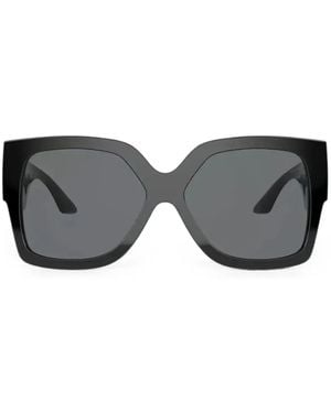 Versace Greca Square-Frame Sunglasses - Grey