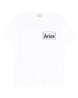 Aries Temple Graphic T-Shirt - White