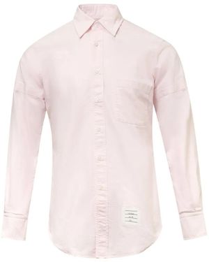 Thom Browne Long-Sleeve Button-Down Shirt - Pink