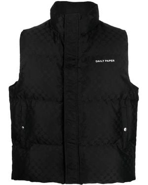 Daily Paper Monongram Pondo Padded Gilet - Black