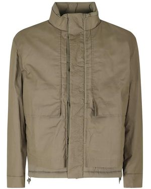 K-Way Cargi High-Neck Paneled Jacket - Green
