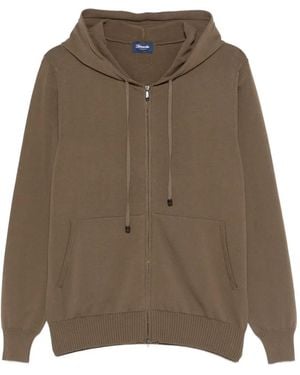 Drumohr Kapuzenjacke Mit Reißverschluss - Braun