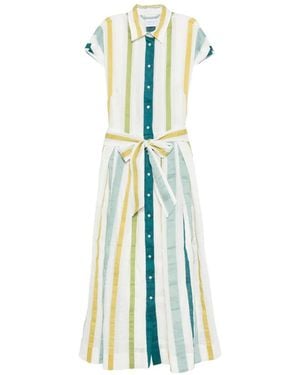 Sara Roka Edrina Striped Maxi Dress - Blue
