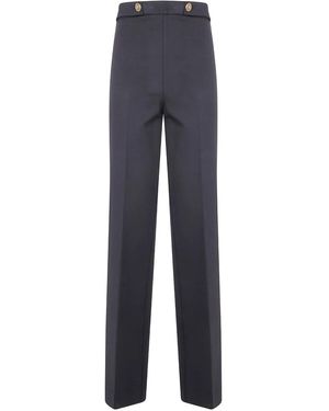 Twinset Button-Fastening Pants - Blue