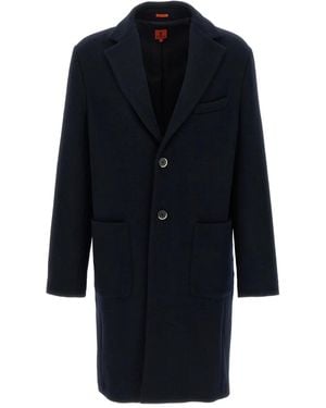 Barena Notched-Lapel Wool-Blend Coat - Blue