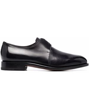 Ferragamo Derby Con Punta Smussata - Nero
