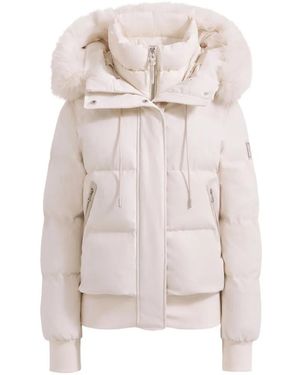 Rudsak Cieyna Faux-Fur-Trim Puffer Jacket - White