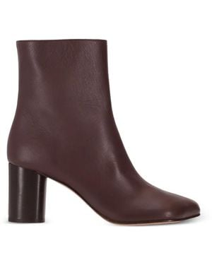 Niccolò Pasqualetti Obliqua Leather Ankle Boots - Brown