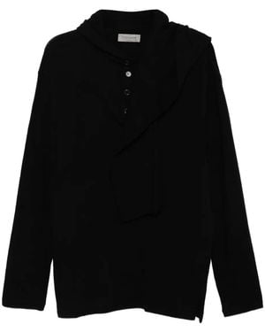 Yohji Yamamoto Long-Sleeved T-Shirt - Black