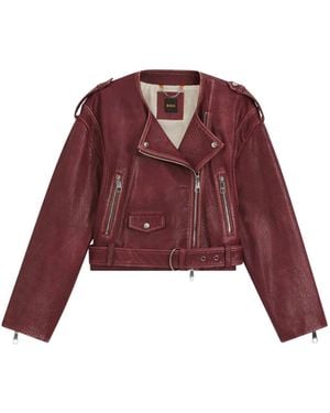 BOSS Belted Zip Jacket - Red