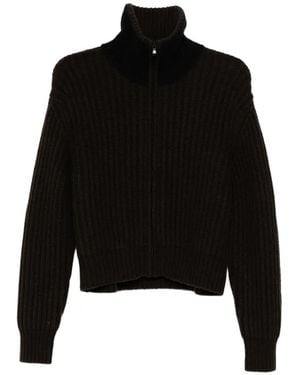 James Perse Grob Gestrickter Cardigan - Schwarz
