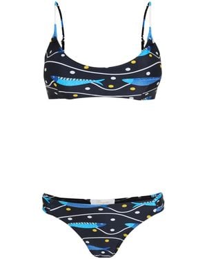 Brigitte Bardot Babi Bikini Set - Blue