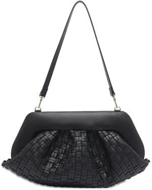 THEMOIRÈ Magnetic-Closure Clutch Bag - Black