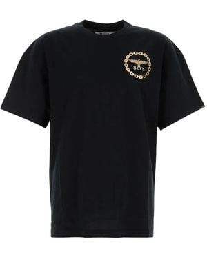 BOY London Boy Eagle Logo-Print T-Shirt - Black