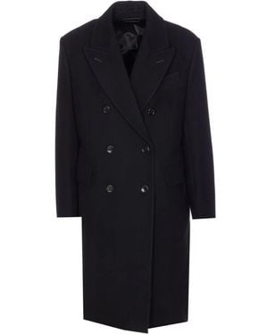 Tom Ford Doppelreihiger Mantel - Schwarz