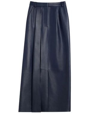 Givenchy Slashed Midirock - Blau