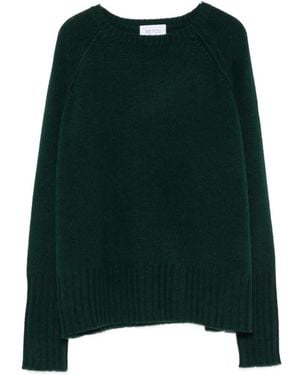Be You Ribbed-Trim Long-Sleeve Sweater - Green