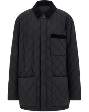 Ferragamo Quilted Jacket - Black