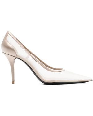 Saint Laurent メッシュ パンプス - ホワイト