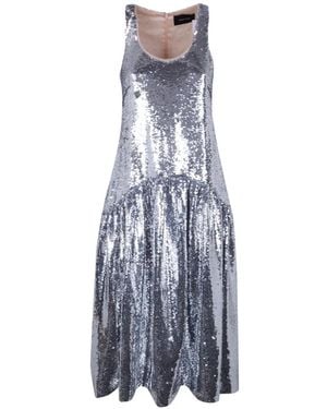 Simone Rocha "Tapered" Back Flounce Dress - Blue